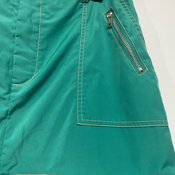dELiA*s Green Maxi Skirt Removable zip layers size medium polyester belt loop - Picture 3 of 13